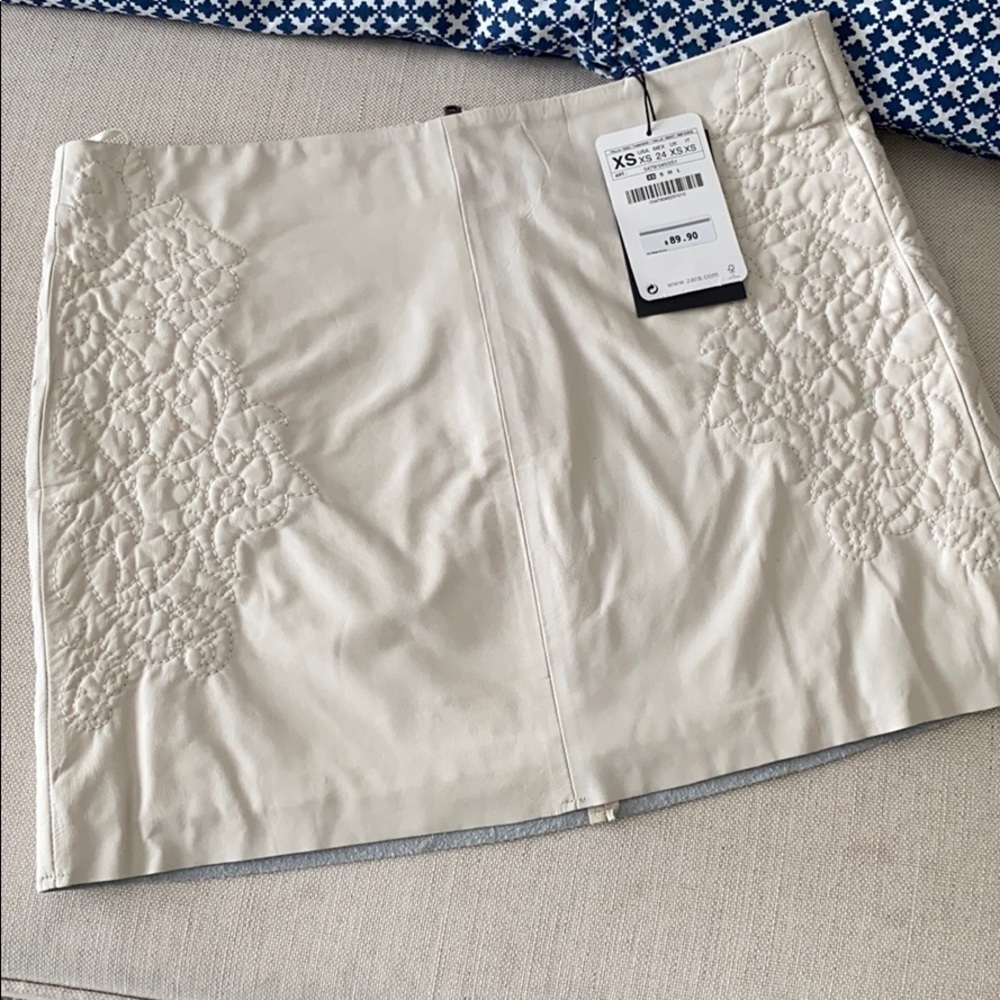 NEW Zara Leather Skirt, XS